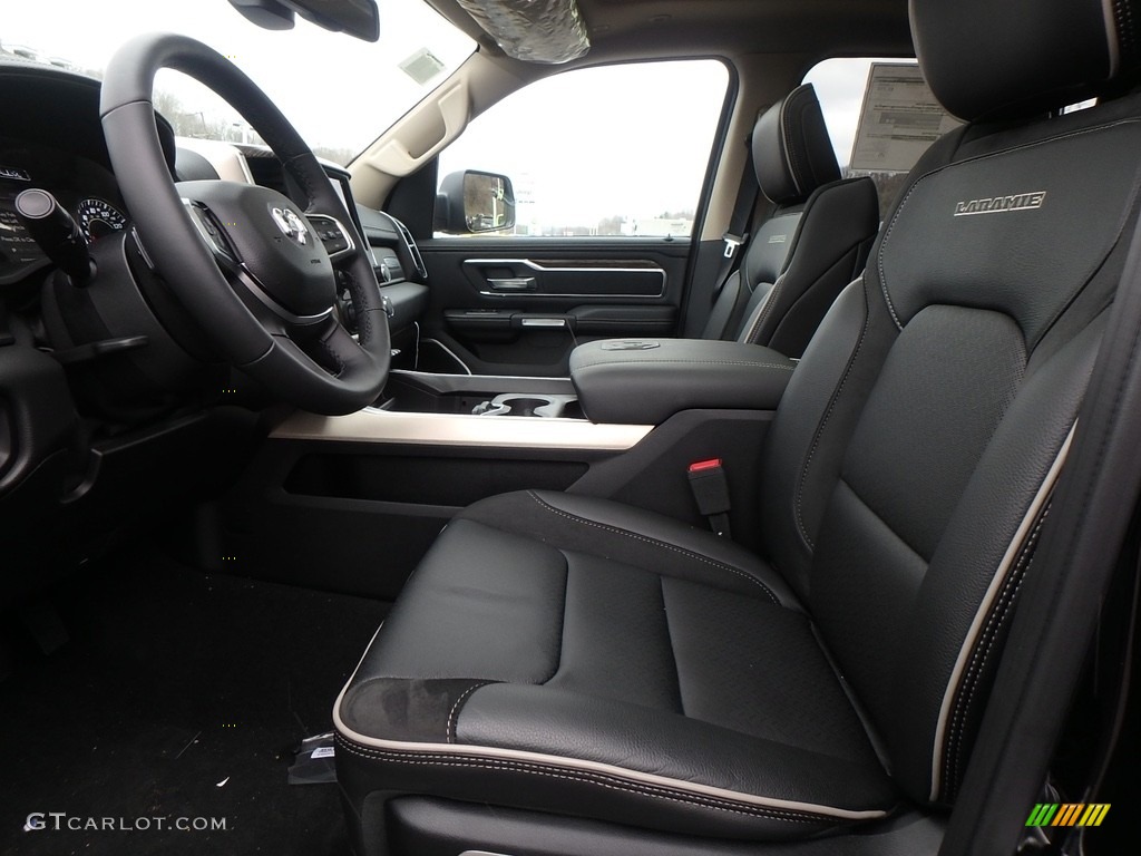 Black Interior 2019 Ram 1500 Laramie Crew Cab 4x4 Photo #126754773