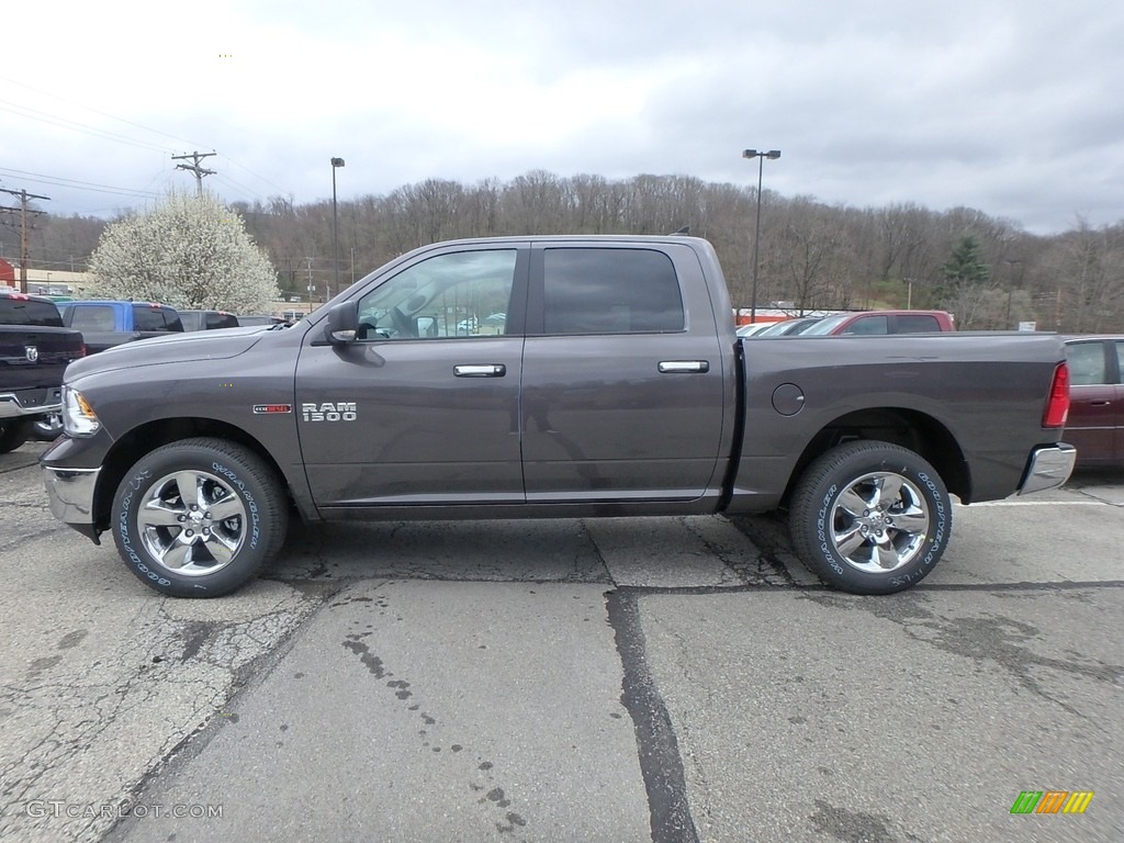 2018 1500 Big Horn Crew Cab 4x4 - Granite Crystal Metallic / Black/Diesel Gray photo #2
