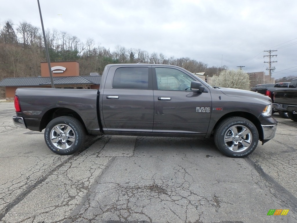 2018 1500 Big Horn Crew Cab 4x4 - Granite Crystal Metallic / Black/Diesel Gray photo #6