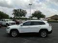 2019 Bright White Jeep Cherokee Latitude  photo #2