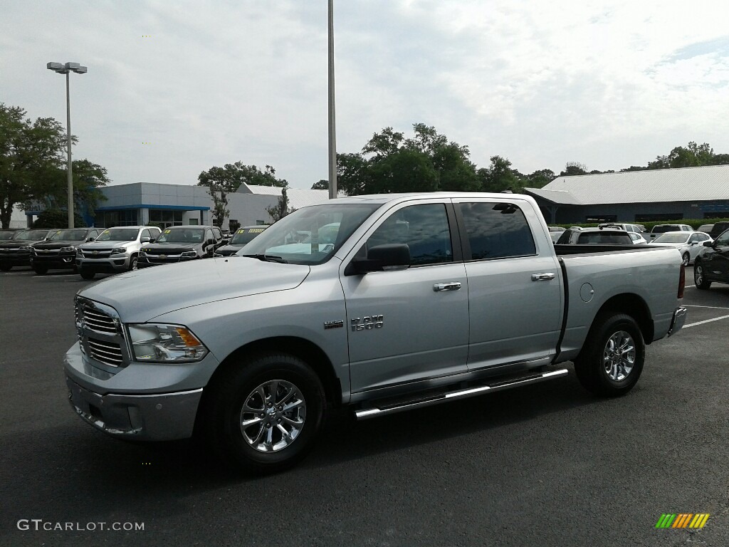 2018 1500 Big Horn Crew Cab - Bright Silver Metallic / Black/Diesel Gray photo #1