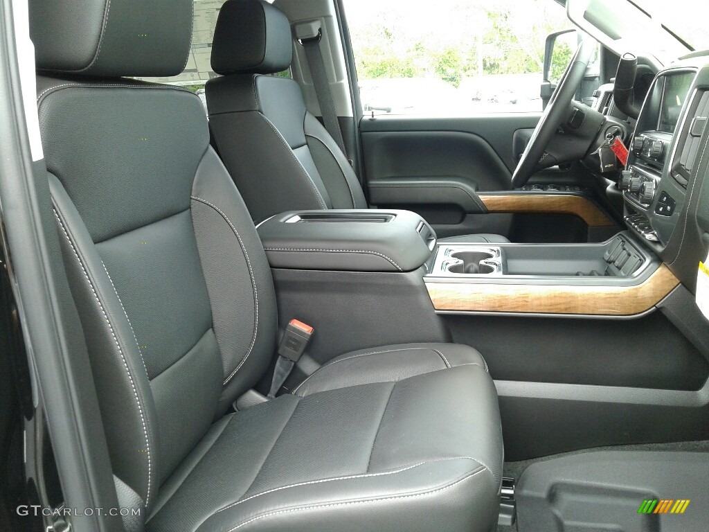 Jet Black Interior 2018 Chevrolet Silverado 3500HD LTZ Crew Cab Dual Rear Wheel 4x4 Photo #126759354