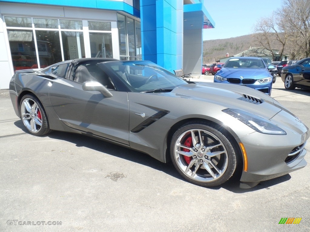 2016 Corvette Stingray Coupe - Shark Gray Metallic / Jet Black photo #3