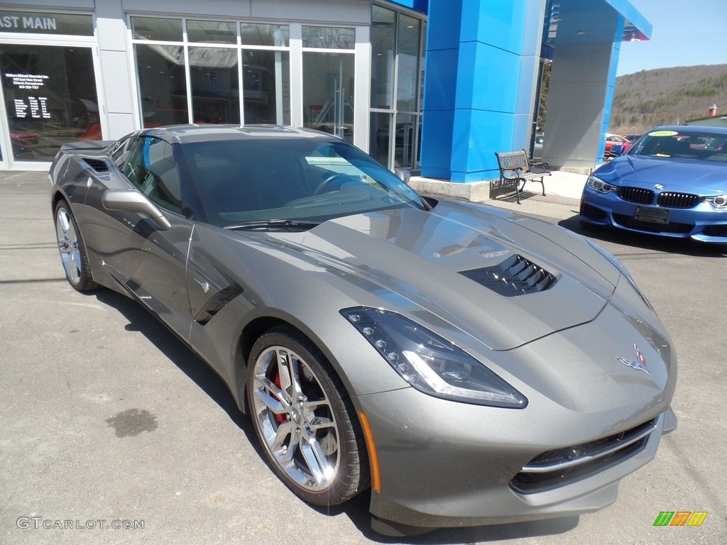 2016 Corvette Stingray Coupe - Shark Gray Metallic / Jet Black photo #6