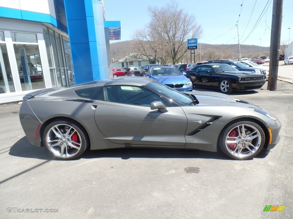 2016 Corvette Stingray Coupe - Shark Gray Metallic / Jet Black photo #7