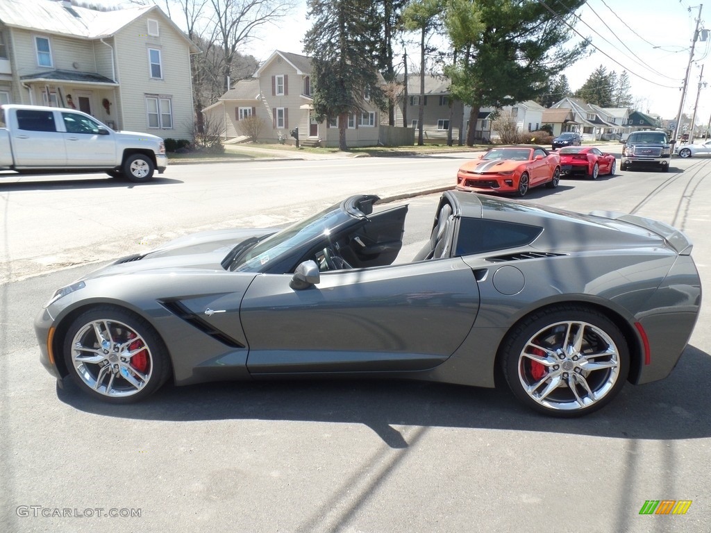 2016 Corvette Stingray Coupe - Shark Gray Metallic / Jet Black photo #12