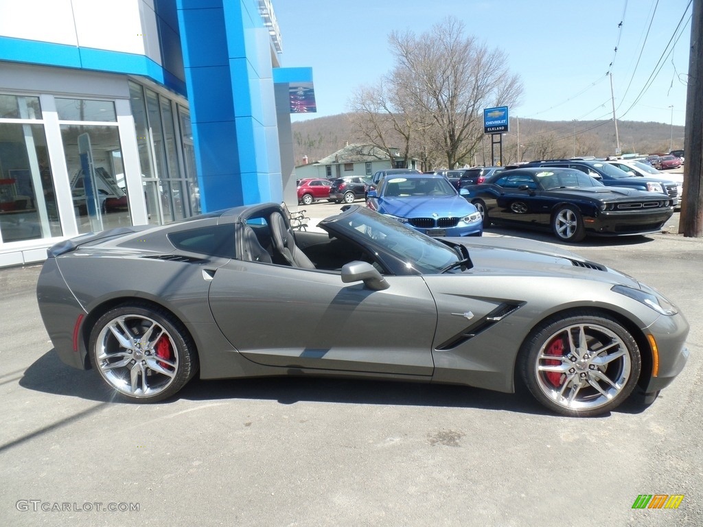 2016 Corvette Stingray Coupe - Shark Gray Metallic / Jet Black photo #13