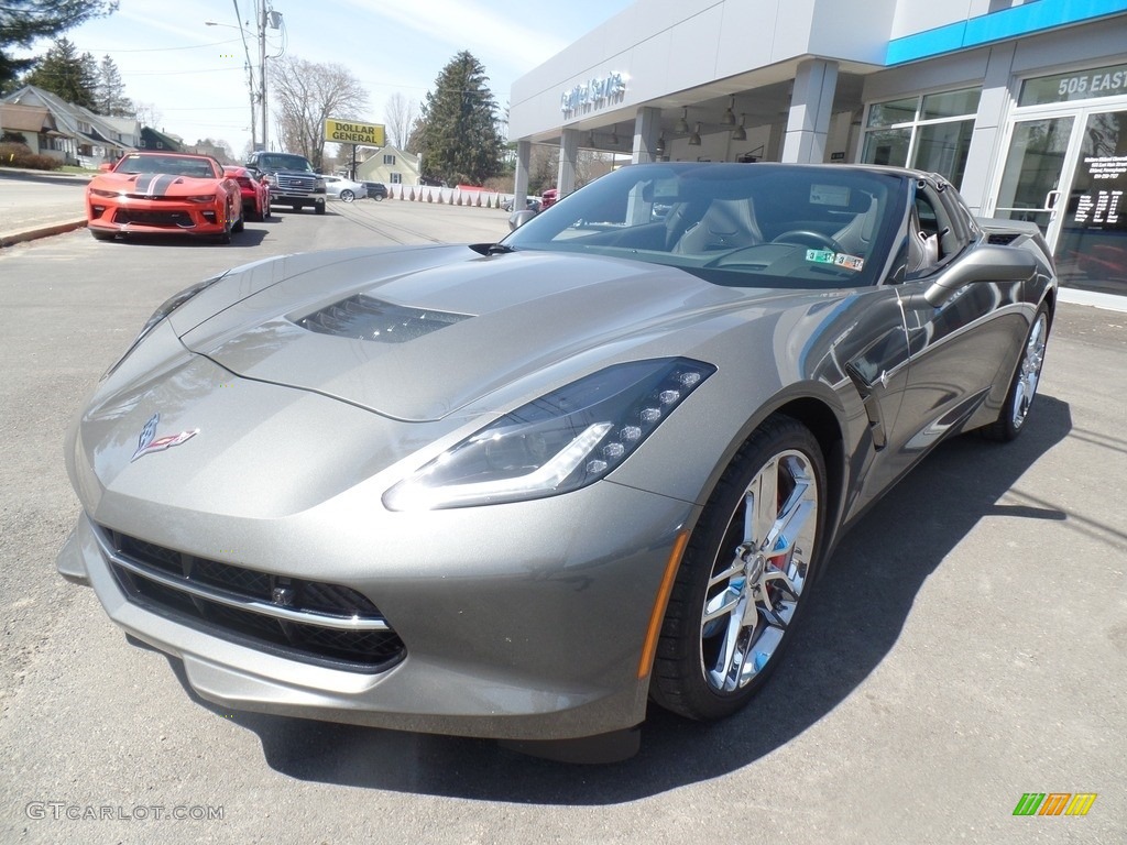 2016 Corvette Stingray Coupe - Shark Gray Metallic / Jet Black photo #14