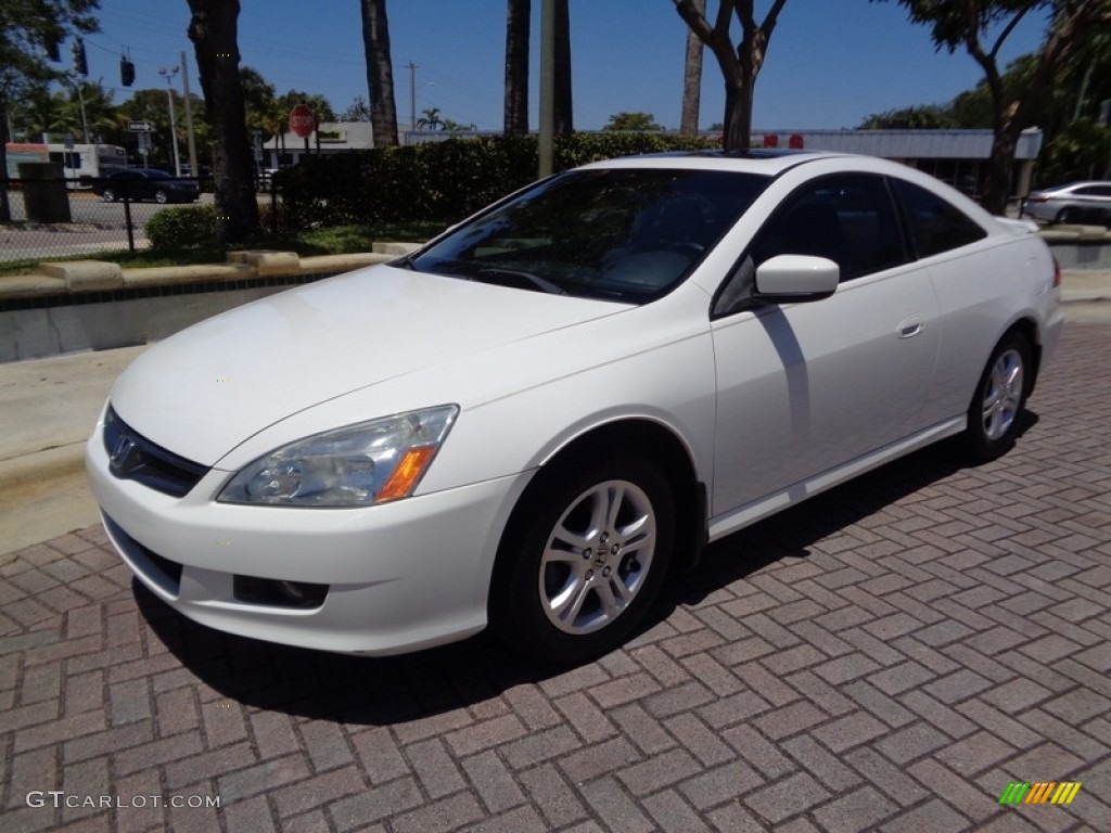 2006 Accord EX-L Coupe - Taffeta White / Ivory photo #1