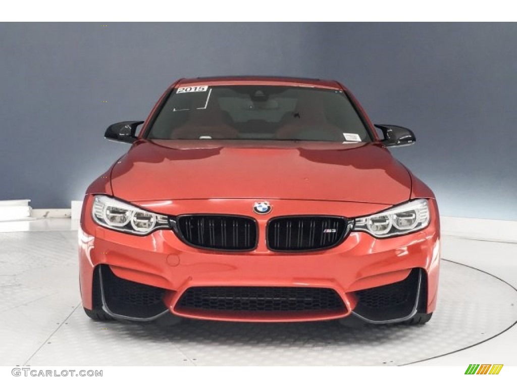 2015 M3 Sedan - Sakhir Orange Metallic / Sakhir Orange/Black photo #2