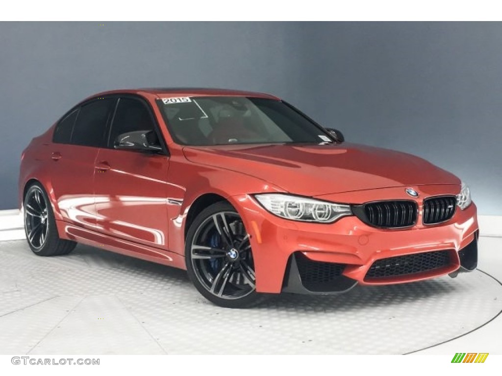 2015 M3 Sedan - Sakhir Orange Metallic / Sakhir Orange/Black photo #13