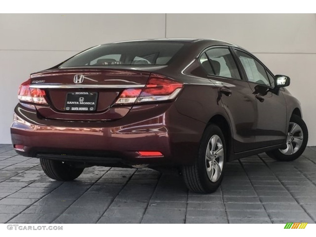 2015 Civic LX Sedan - Rallye Red / Gray photo #17