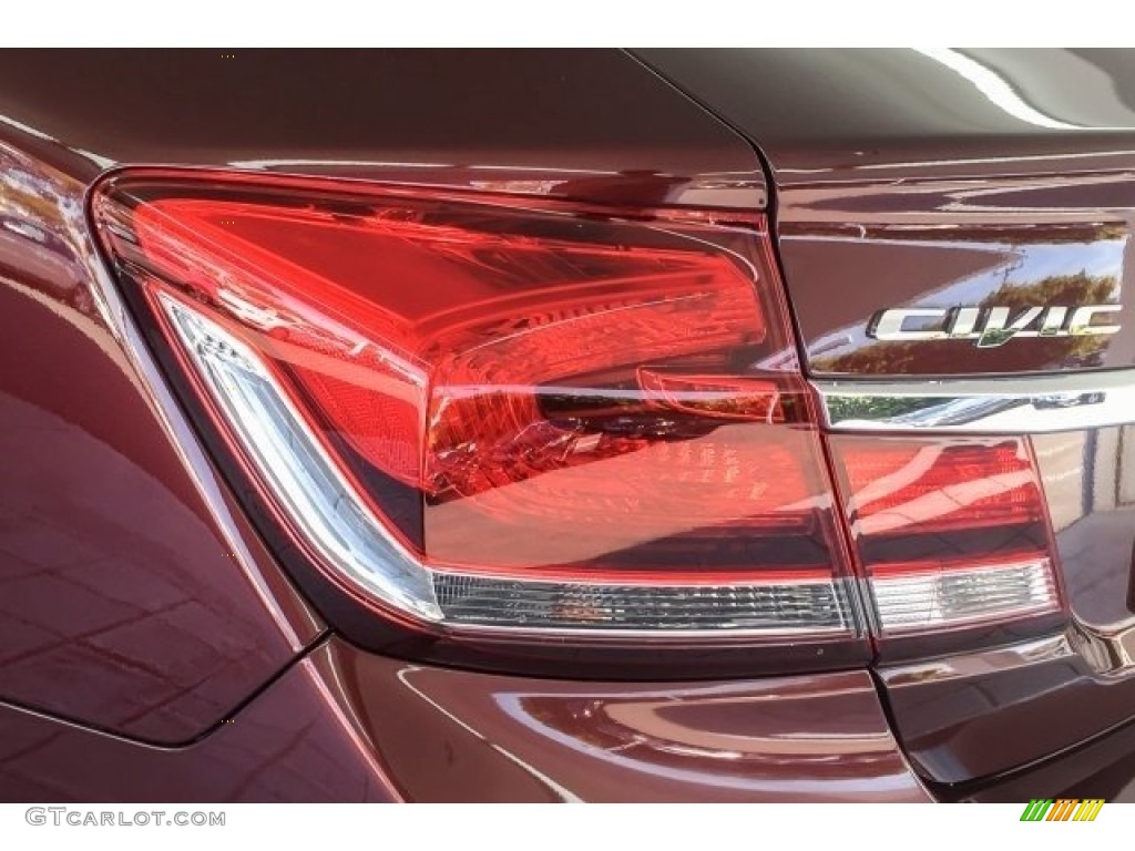 2015 Civic LX Sedan - Rallye Red / Gray photo #25