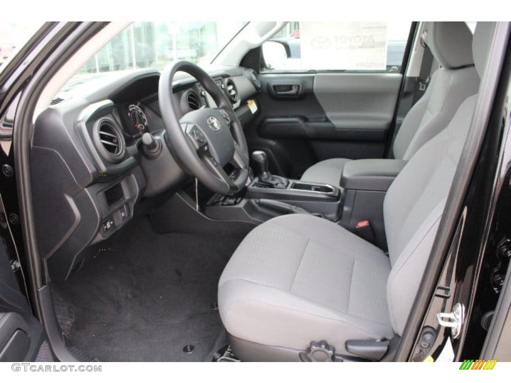 Cement Gray Interior 2018 Toyota Tacoma SR Double Cab Photo #126768239