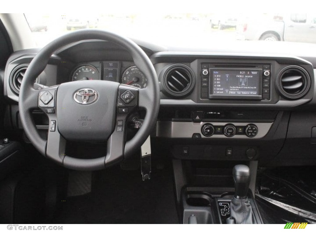 2018 Toyota Tacoma SR Double Cab Cement Gray Dashboard Photo #126768404