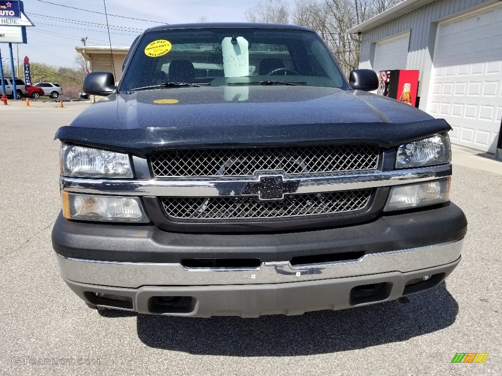 2004 Silverado 1500 LS Regular Cab 4x4 - Dark Gray Metallic / Dark Charcoal photo #2