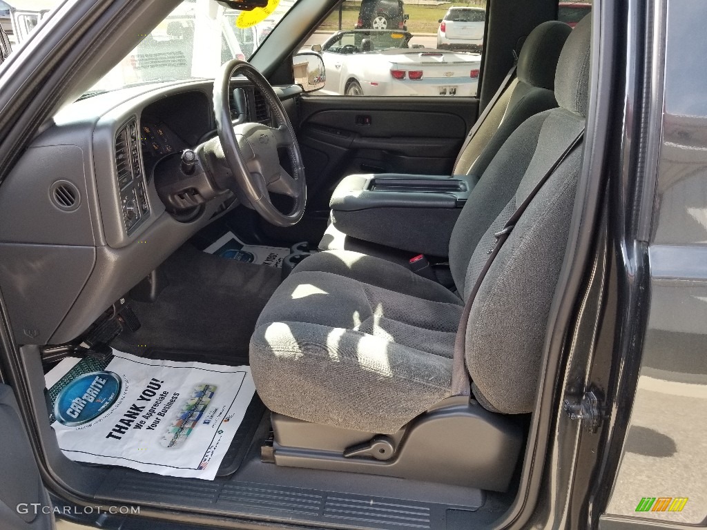 2004 Silverado 1500 LS Regular Cab 4x4 - Dark Gray Metallic / Dark Charcoal photo #17