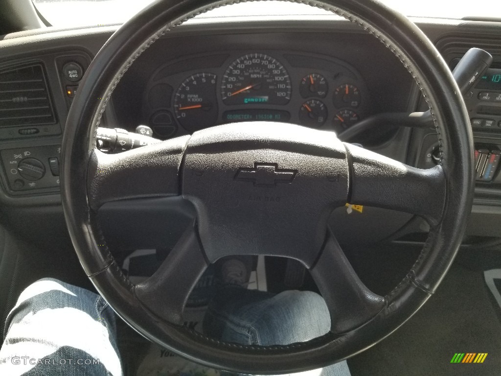 2004 Silverado 1500 LS Regular Cab 4x4 - Dark Gray Metallic / Dark Charcoal photo #23