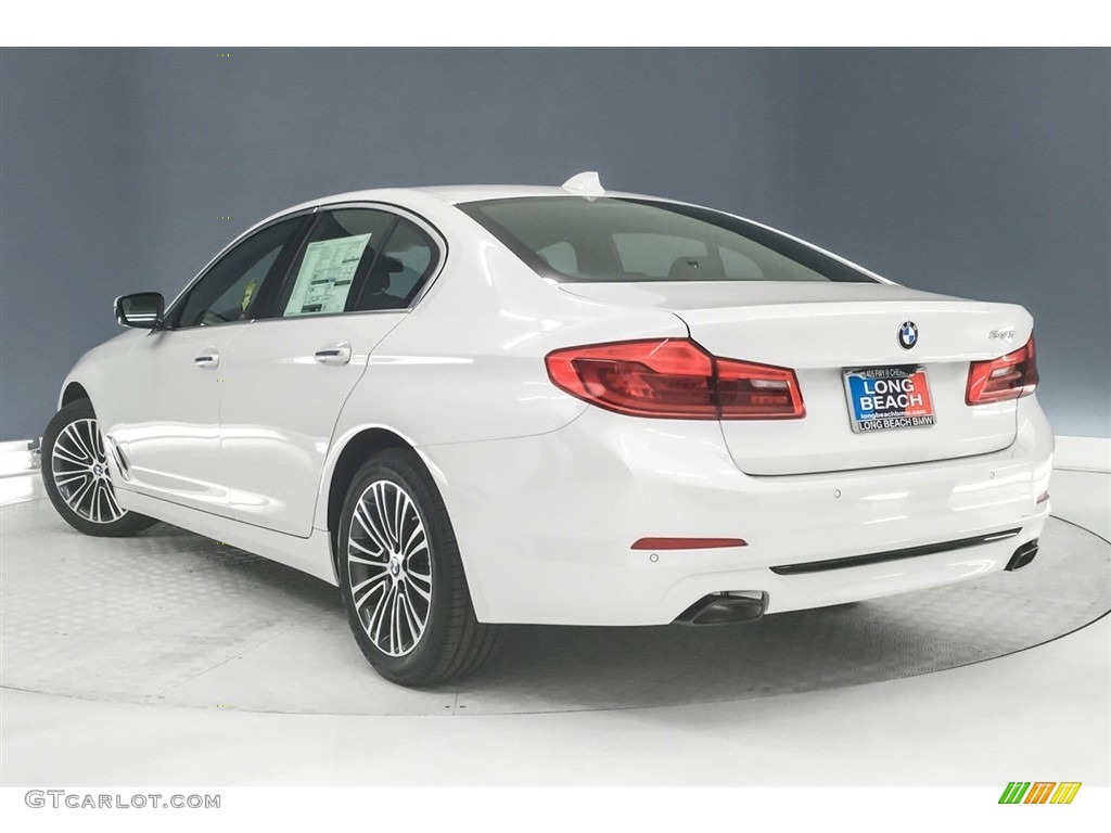 2018 5 Series 540i Sedan - Mineral White Metallic / Black photo #3