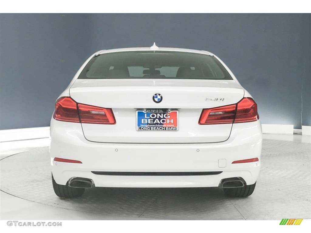 2018 5 Series 540i Sedan - Mineral White Metallic / Black photo #4