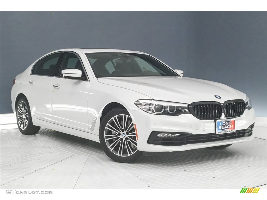 2018 5 Series 540i Sedan - Mineral White Metallic / Black photo #12