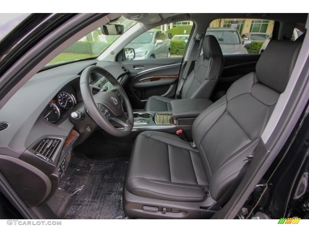 Ebony Interior 2018 Acura MDX AWD Photo #126770261