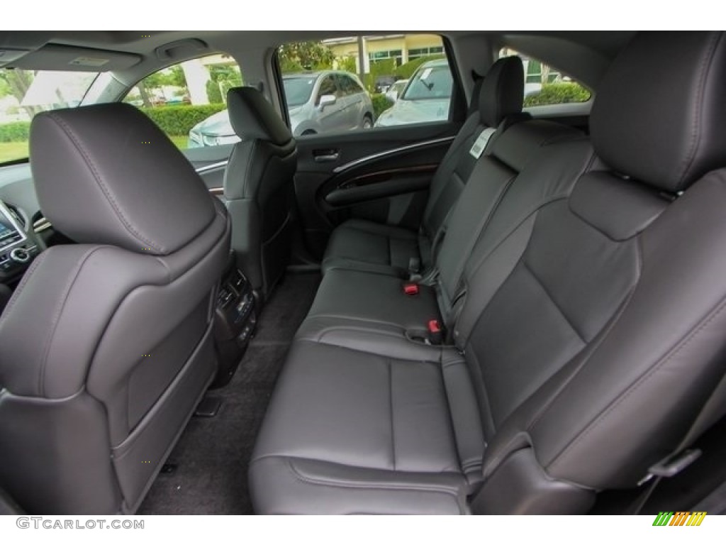 Ebony Interior 2018 Acura MDX AWD Photo #126770276