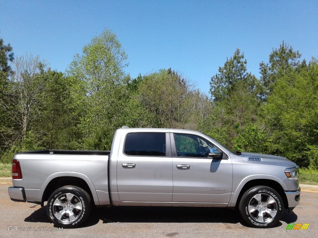 2019 1500 Laramie Crew Cab 4x4 - Billett Silver Metallic / Black photo #5