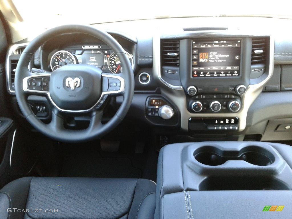 2019 Ram 1500 Laramie Crew Cab 4x4 Black Dashboard Photo #126772321