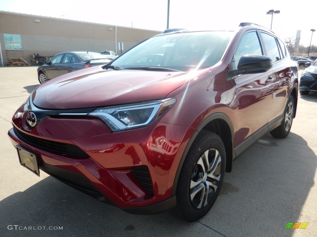 2018 RAV4 LE - Ruby Flare Pearl / Black photo #1