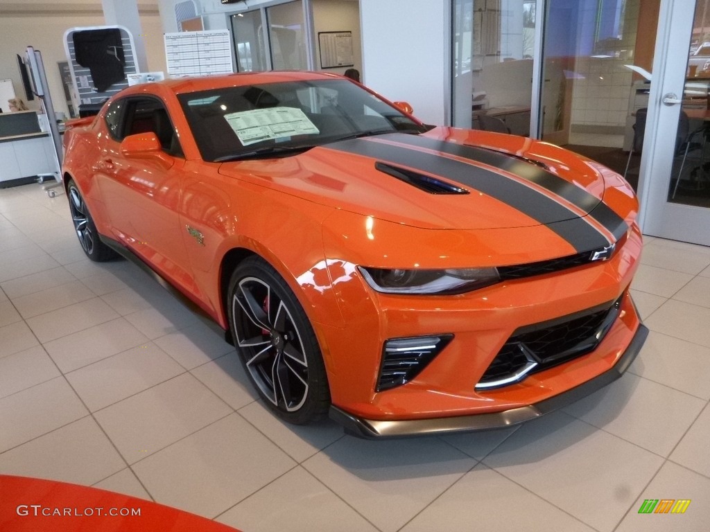 2018 Camaro SS Coupe Hot Wheels Package - Crush (Orange) / Jet Black/Orange Accents photo #2