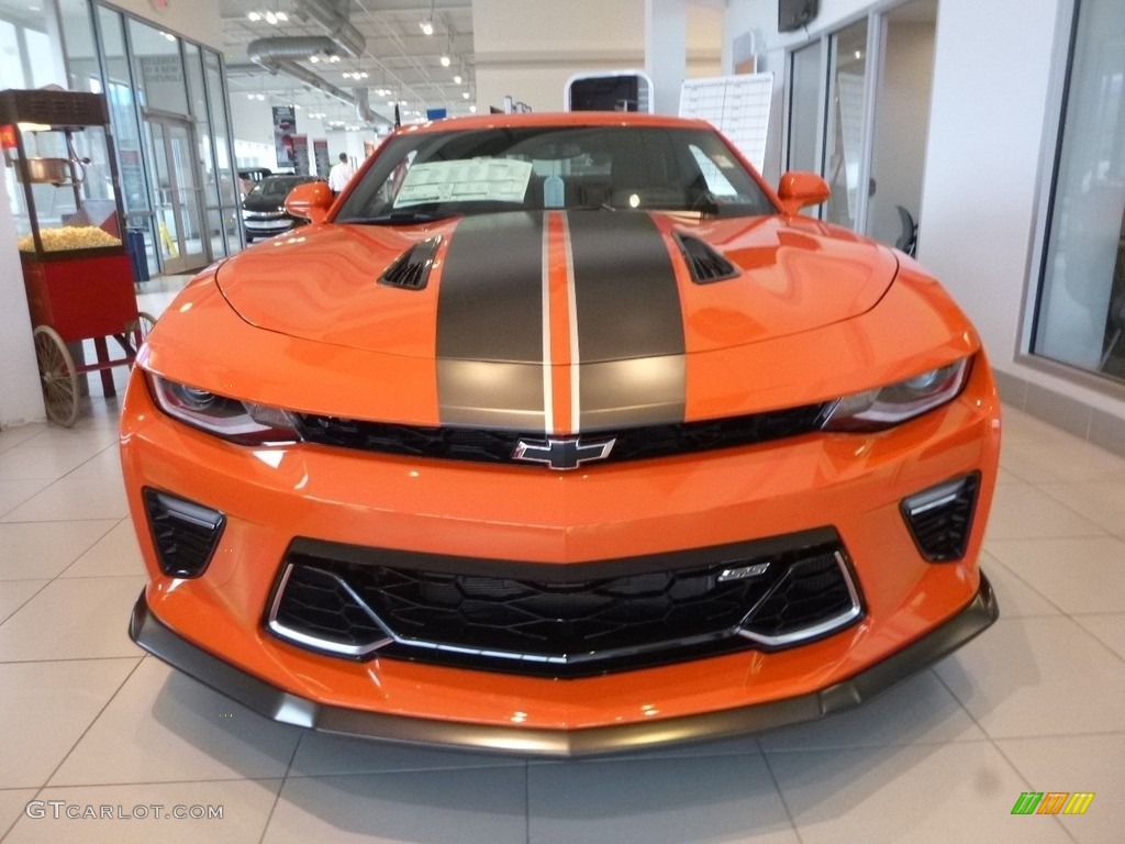 Crush (Orange) 2018 Chevrolet Camaro SS Coupe Hot Wheels Package Exterior Photo #126774659