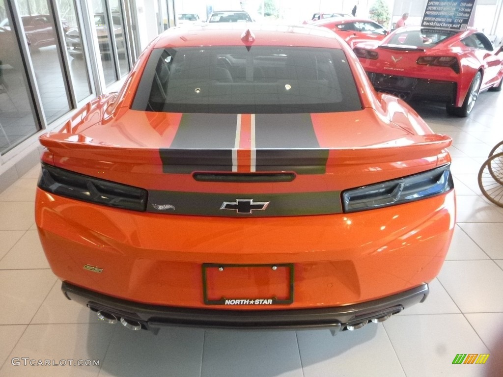 2018 Camaro SS Coupe Hot Wheels Package - Crush (Orange) / Jet Black/Orange Accents photo #5