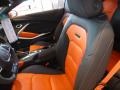 Jet Black/Orange Accents Front Seat Photo for 2018 Chevrolet Camaro #126775013