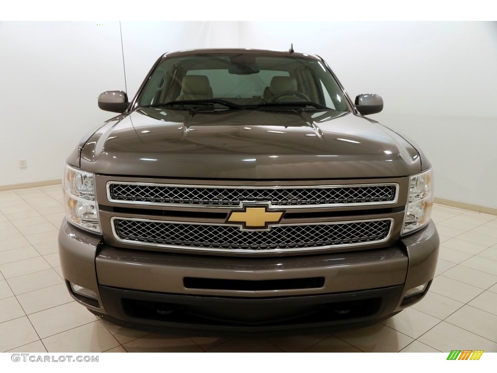 2012 Silverado 1500 LTZ Extended Cab 4x4 - Mocha Steel Metallic / Ebony photo #2