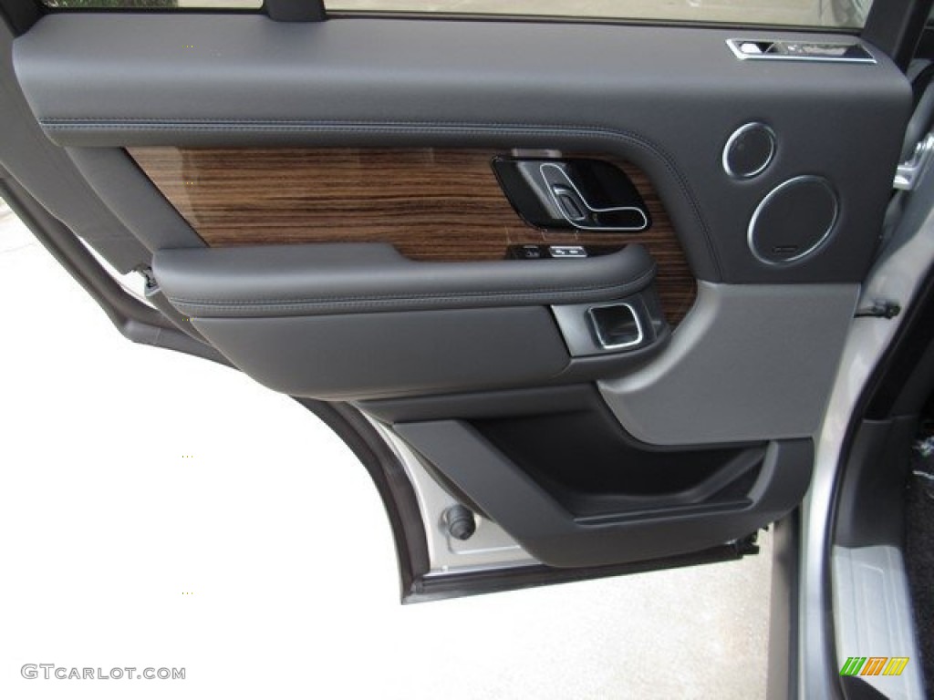 2018 Land Rover Range Rover HSE Ebony Door Panel Photo #126779270