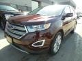 2018 Burgundy Velvet Ford Edge Titanium AWD  photo #1