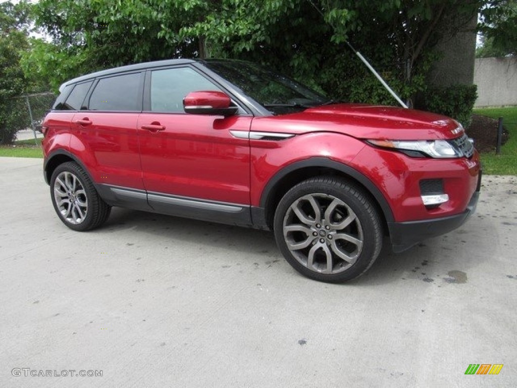 2013 Range Rover Evoque Pure - Firenze Red Metallic / Ebony photo #1