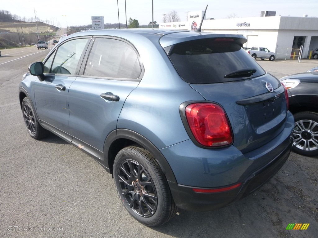 2018 500X Trekking AWD - Blue Sky Metallic / Black photo #3