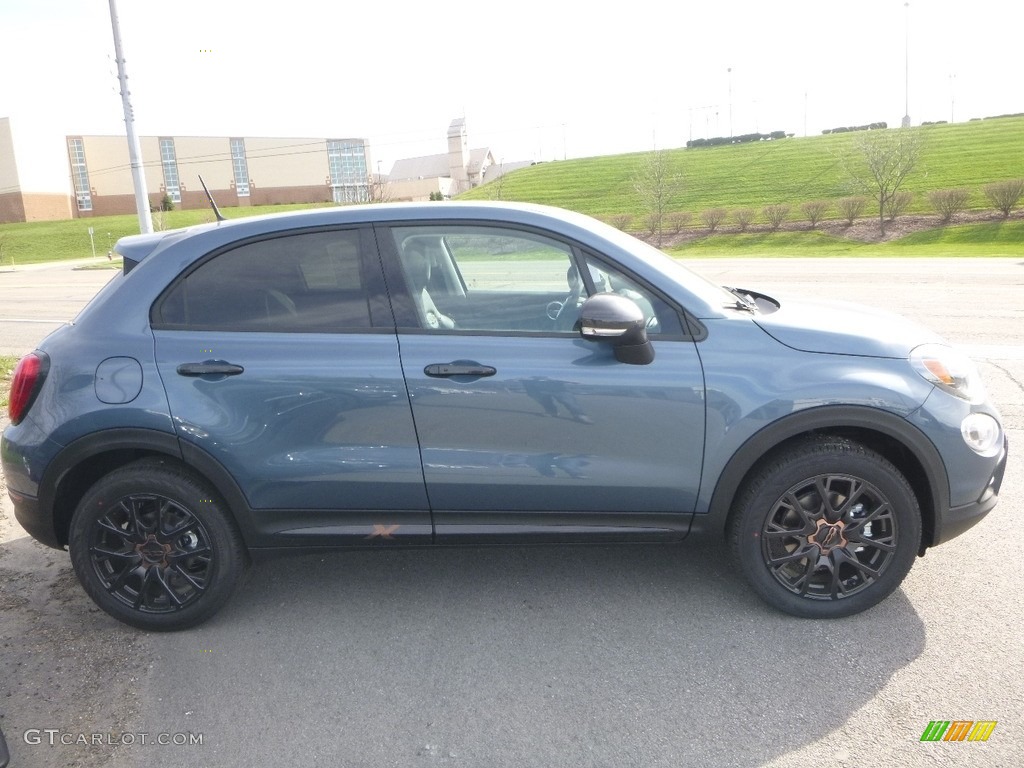 2018 500X Trekking AWD - Blue Sky Metallic / Black photo #6