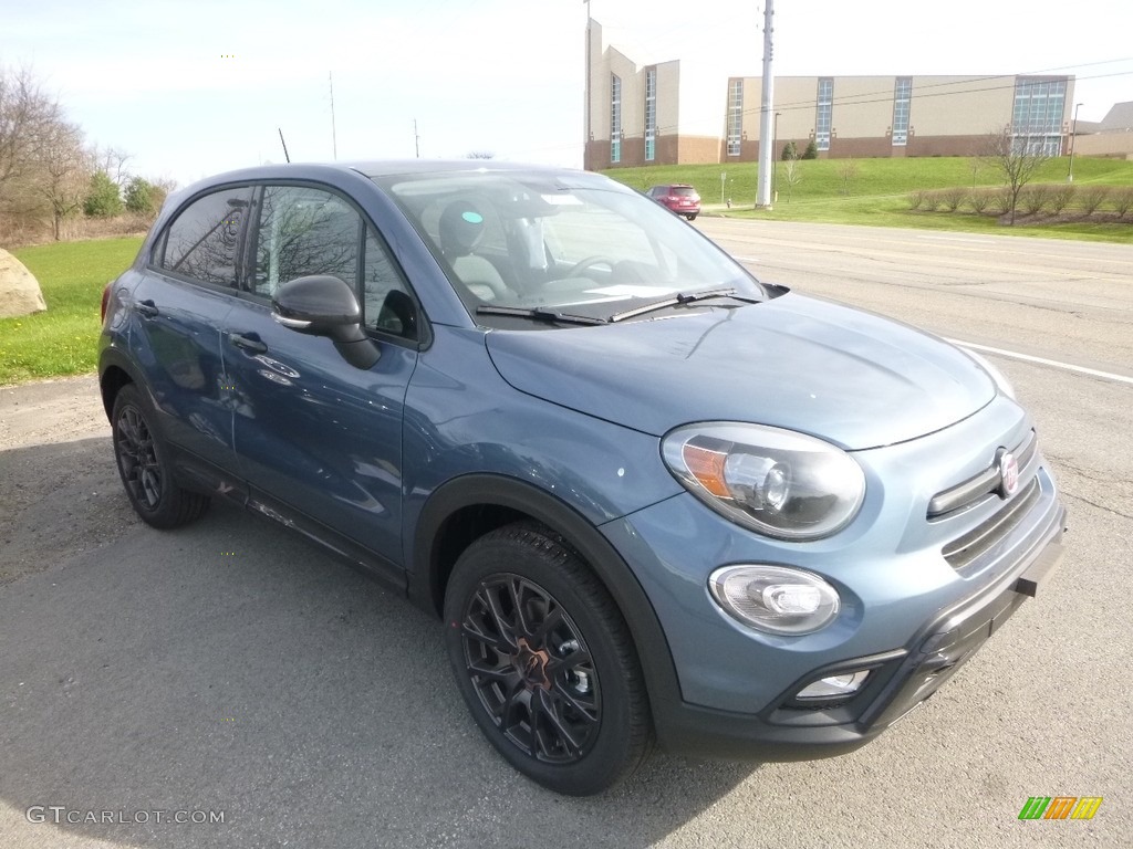 2018 500X Trekking AWD - Blue Sky Metallic / Black photo #7