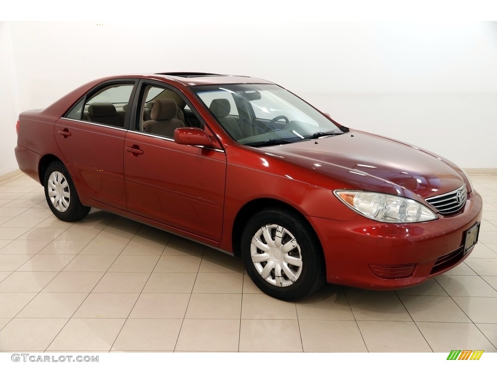 2006 Camry LE - Salsa Red Pearl / Taupe photo #1