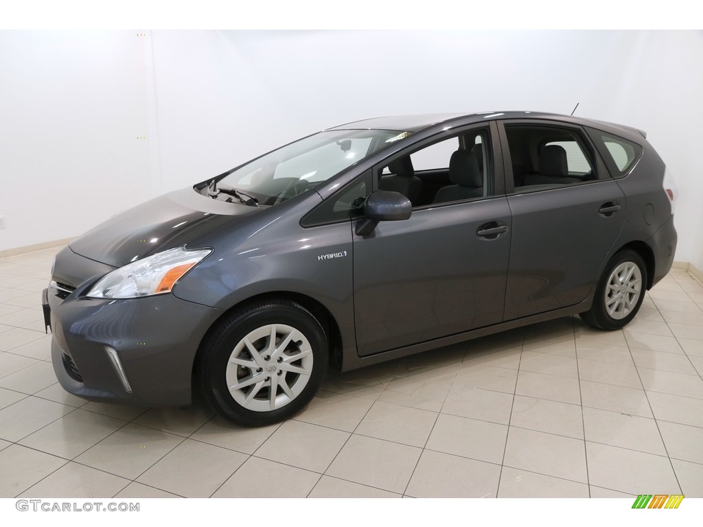 2012 Prius v Three Hybrid - Magnetic Gray Metallic / Dark Gray photo #3