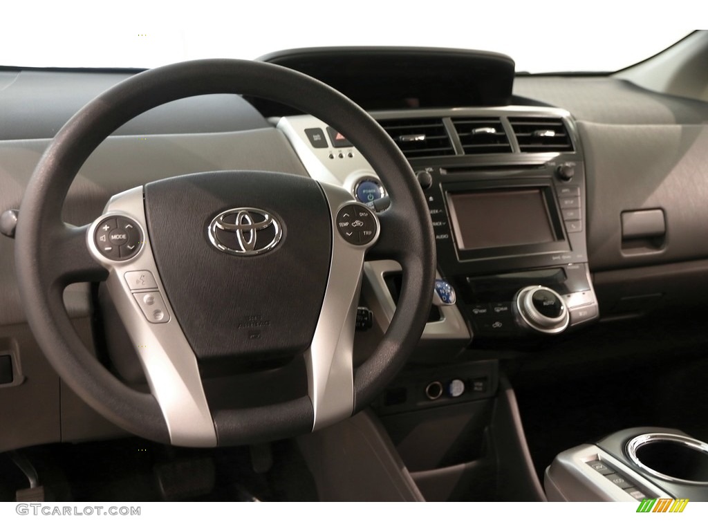 2012 Prius v Three Hybrid - Magnetic Gray Metallic / Dark Gray photo #6