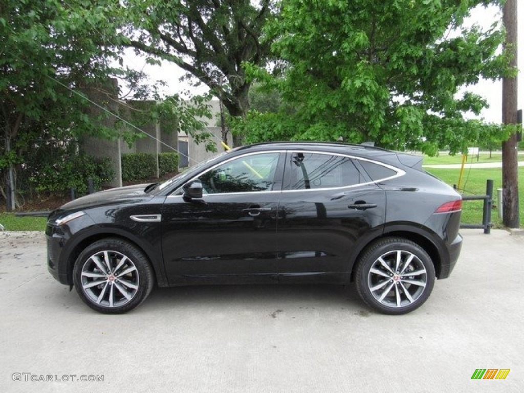 Santorini Black Metallic 2018 Jaguar E-PACE R-Dynamic HSE Exterior Photo #126786974