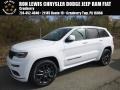 2018 Bright White Jeep Grand Cherokee Overland 4x4  photo #1