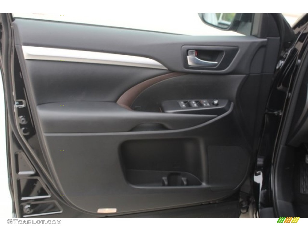 2018 Highlander XLE - Midnight Black Metallic / Black photo #11