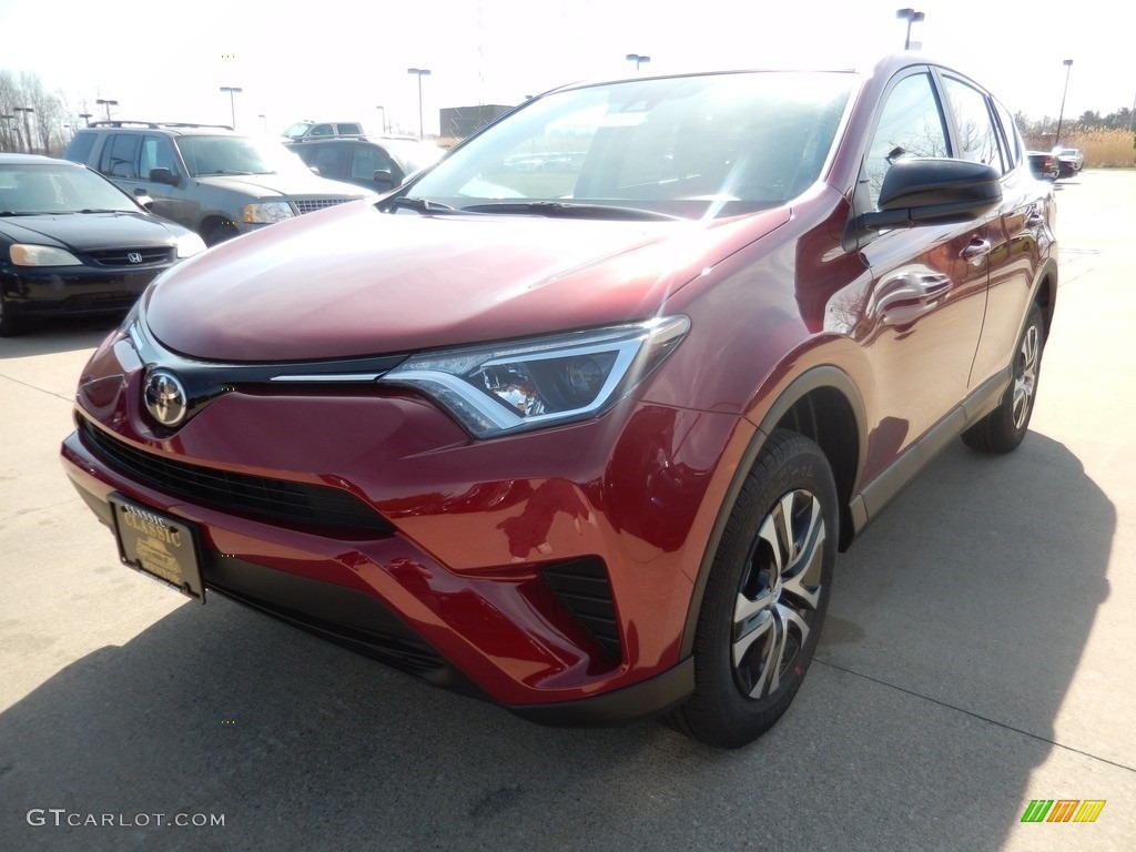 2018 RAV4 LE - Ruby Flare Pearl / Black photo #1