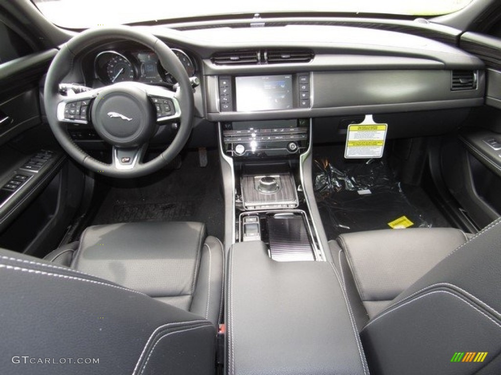2018 Jaguar XF Sportbrake S AWD Ebony Dashboard Photo #126788423