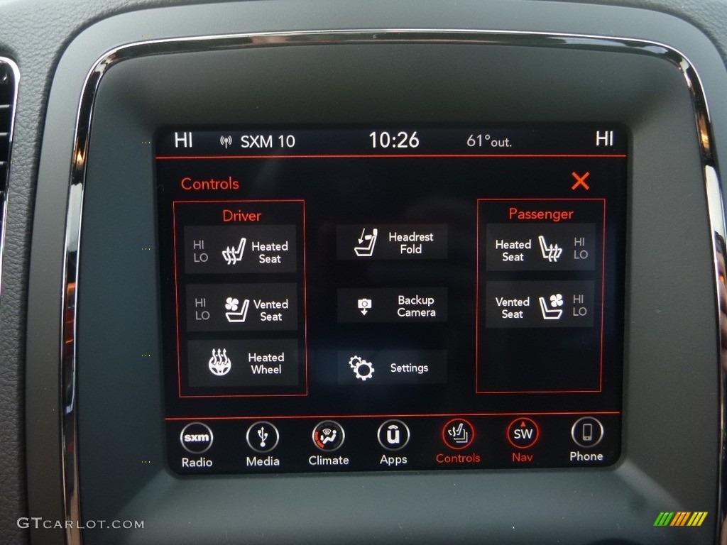 2018 Dodge Durango R/T AWD Controls Photos